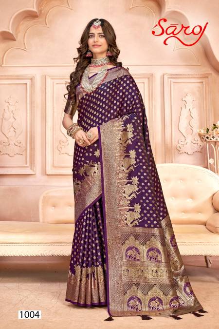 Saroj Panachee Silk With Jacquard Work Saree Collection
